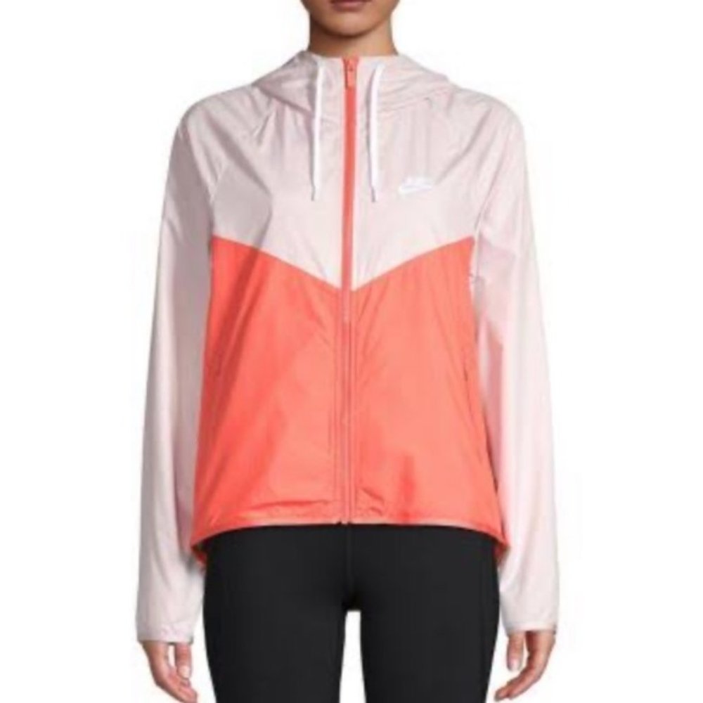 NWT NIKE windbreaker orange and pink